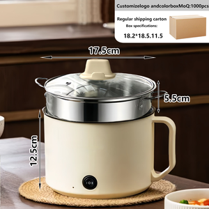 Poêle électrique circulaire antiadhésive de 2 L pour usage domestique – Vente en gros - Product Image 4