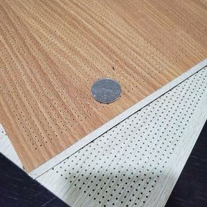 Sonido decorativo de techo y paneles de pared microporoso de madera perforado paneles de pared - Product Image 4