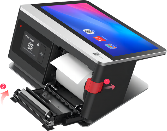 Androidwindows/11.6/10.1+LED POS Terminal Integrated 80mm NFC Printer Restaurant Touch Screens MLY Brand Cash Register NFC for
