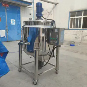 VBJX Mixing Tank Making Machine With Agitator For Liquid Detergent Shampoo Cosmetics Production With Heating Function