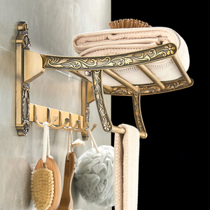 Treo Tường Châu Âu Cổ Khăn Giá Phù Hợp Với Nhôm Phòng Tắm Phần Cứng Kit Khăn Bar Khăn Giá Khách Sạn Phòng Tắm Phụ Kiện Thiết Lập - Product Image 5