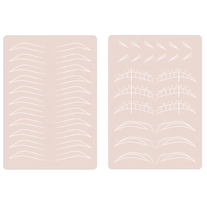 Coussinet d'ombrage personnalisé avec LOGO Ombre Poudre en forme de sourcils <span class=keywords><strong>Nano</strong></span> Coup de cheveux sourcils Pmu Latex Peau de pratique double face pour sourcils - Product Image 6