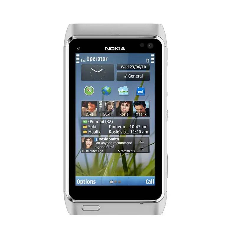 Original N8 für Nokia Handy 3,5 "Kapazitive Touchscreen-Kamera 12MP 3G Entsperrt für Nokia N8 Handy