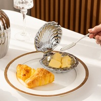 Boîte à beurre et à noix en forme de coquille, style européen, ouverte, pour la décoration de la table à la maison, fabriquée en Chine