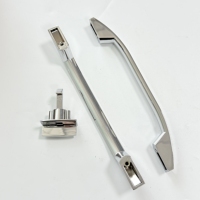 Métal de sécurité pour serrure à boucle pour armoires de camping-car Serrure de tiroir suspendue avec finition zinguée Accessoires de poignée de panneau de porte