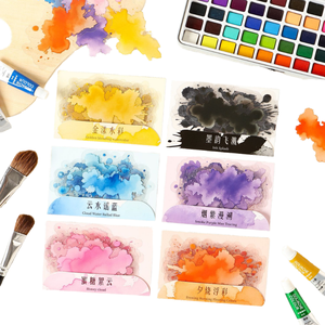 10 Adesivi per Confezione Serie Skylight Effetto <span class=keywords><strong>Nuvole</strong></span>, Tema Acquerello, Decorazione Festiva, Adesivi in PET con Stampa Fustellata - Product Image 1