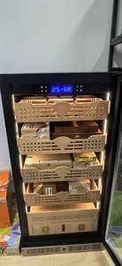 Nuelead NE-192 Luxury1000 Electric Cigar Cabinet Cedar Shelves Stainless Steel Digital <b>Temperature</b> <b>Control</b> Household Use 220L - Product Image 6