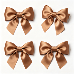 Ruban en satin rose café neutre minimaliste, nœud personnalisé en gros pour boîte cadeau de fête, décoration de bijoux - Product Image 1