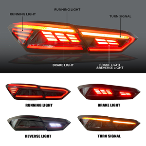 Feu arrière LED à lentille rouge 12V universel, mise à niveau Plug & Play, étanche, pour Toyota Camry 2018-2022 - Product Image 2