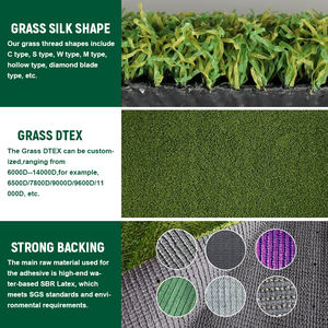 <span class=keywords><strong>Rouleau</strong></span> de <span class=keywords><strong>gazon</strong></span> artificiel extérieur de 3 m de large, <span class=keywords><strong>gazon</strong></span> sportif durable pour les terrains de tennis de table et de volley-ball - Product Image 5