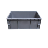 Boîte de déménagement empilable de grande taille Boîte de rangement en plastique Wham Logistics Euro Standard-Lot de 5 (60 litres 2.2kg)