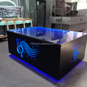 Modern Design Commercieel Gebruik Plastic Shinning Led Licht Bar Tafel Feest Geleid Feestmeubilair Balzaal Karaoke Ktv Led Lichttafel - Product Image 1
