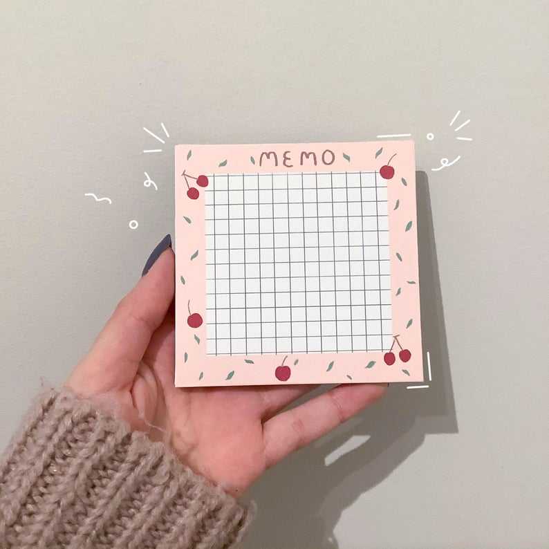 Ensemble de bloc-notes autocollants avec ruban de masquage washi kawaii