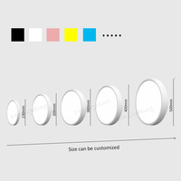 Plafonnier LED rond ultra fin de 2 cm, éclairage encastré, luminaire d'intérieur, lampe domestique, 24 W