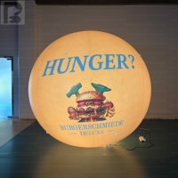 Ballon publicitaire géant rond en PVC, imprimé sur mesure, hermétique et scellé à l'air, pour la promotion de marques alimentaires lors d'événements