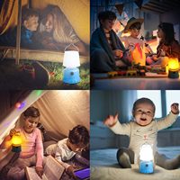 Lanterne de camping double mode avec crochet, lumière blanche et lumière flamme, alimentée par 3 piles AAA, lampe de tente LED portable pour la randonnée en extérieur
