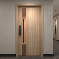 Porte coupe-feu en bois massif pré-assemblée, pré-percée, homologuée UL, résistance au feu 90 minutes, isolation acoustique élevée STC, pour usage architectural et commercial