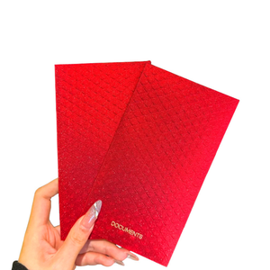 Paquet rouge avec logo personnalisé <span class=keywords><strong>pochette</strong></span> d'argent fantaisie de haute qualité avec <span class=keywords><strong>papier</strong></span> recyclable nouveau design d'enveloppe de carte pour cadeau - Product Image 6