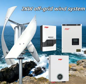 Customizable Color 500W Wind and PV Hybrid Power System Wind Solar System for Farm Roof Garden Use - Product Image 1