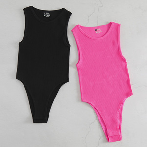 Combinaisons de maintien pour femmes Slim 'n Lift respirantes, col halter, sans manches, dos nageur, tricot côtelé, élasthanne/nylon, maintien moyen - Product Image 2