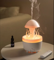 Produits uniques 2025 Diffuseur de parfum Goutte de pluie Humidificateur d'air aux algues Lumière de nuit LED portable Diffuseur d'arômes d'huiles essentielles