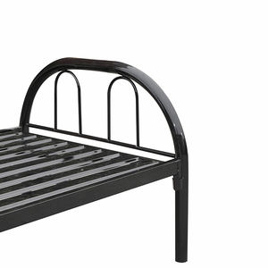 Современный каркас кровати из серебристой стали для односпальной кровати, Китай, оптовая продажа для спальни, школы, больницы, дизайн сетки от Америки, Канада, отель - Product Image 6