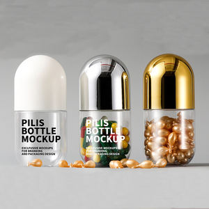 カプセル型容器100mlカスタムカラー空ペットボトルピル包装ピルボトルサプリメント用カプセルキャンディーグミ - Product Image 1