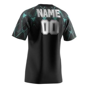 T-shirt de sport personnalisé pour homme, col rond, séchage rapide, sublimation ODM, musculation, maillot de rugby professionnel Mexique - Product Image 2
