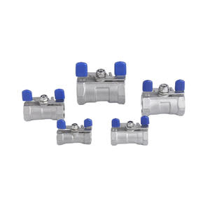 Vanne à boisseau sphérique papillon monobloc sur mesure en acier inoxydable 304, 1/2 " et 3/4 ", pour systèmes d'alimentation en eau, filetage femelle NPT, fabricant de <span class=keywords><strong>vannes</strong></span> à boisseau sphérique - Product Image 4