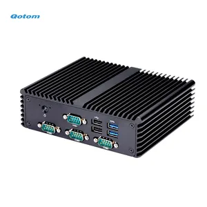 Qotom Komputer Mini Q730P CPU J4105 Quad Core LAN Ganda 4x COM