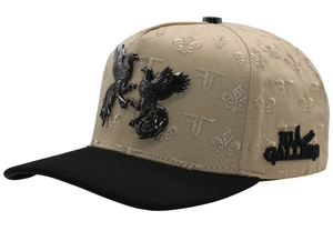 <span class=keywords><strong>Gorra</strong></span> de Béisbol Estilo Nuevo Color Caqui con Diseño Jacquard, Insignia Metálica 3D de Fénix y <span class=keywords><strong>Gallo</strong></span>, Corona Alta, Forro de Satén - Product Image 4