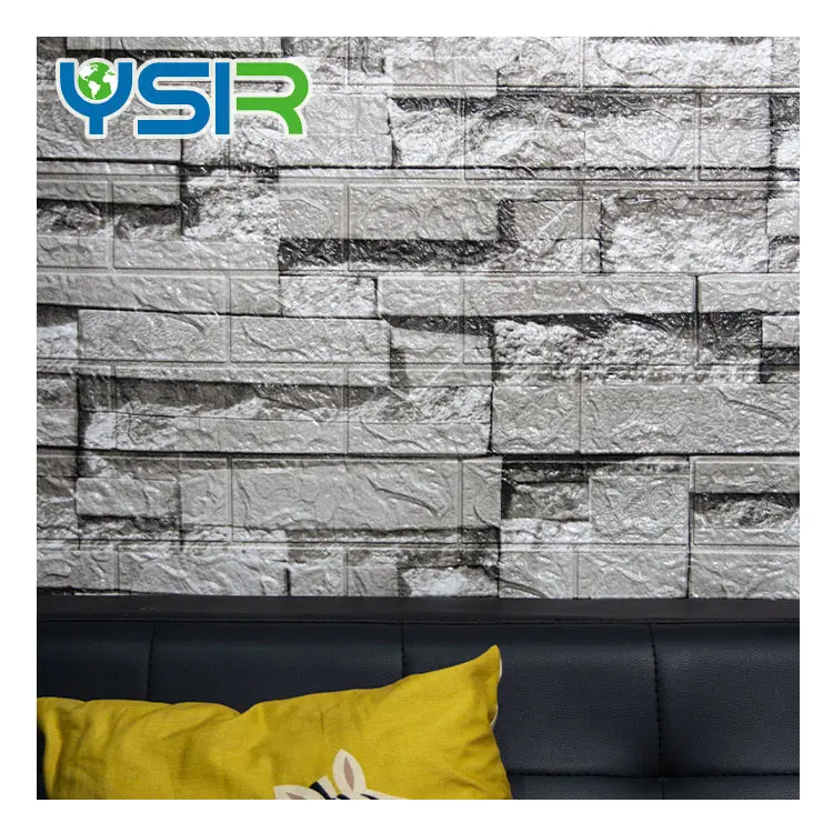 3D wall sticker 70*77mm Brick grain hot sale wall sticker