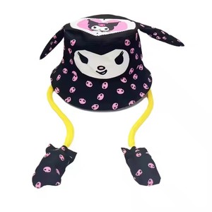 Topi Bucket anak-anak, topi ember musim panas, telinga bergerak kartun kelinci, perlindungan terik matahari, topi ember Pikachu untuk anak-anak - Product Image 5