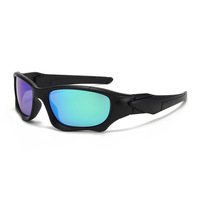 Nouvelles Lunettes de Soleil Sportives Polarisées Vertes pour Hommes 2026, Anti-UV UV400, Monture Tactique Coupe-Vent à Motif Enduit pour la Pêche