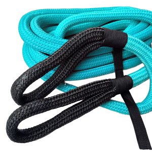 運動回復9mX16mm 12540lbs破壊強度トーイングロープ100% ナイロン緊急ツールキット車の回復のため - Product Image 3