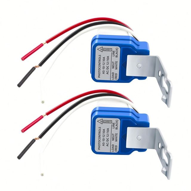 Automatic on Off Photocell Street Lamp Light Switch Controller DC AC 220V 50-60Hz 10A Photo Control Photoswitch Sensor