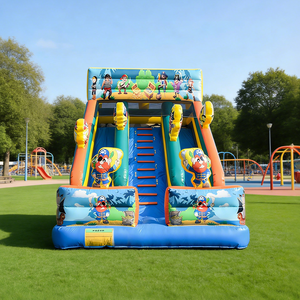 Tobogán Inflable Pirata Premium para Parques Acuáticos Comerciales con Material de PVC Duradero y Emocionante Temática Pirata - Product Image 1