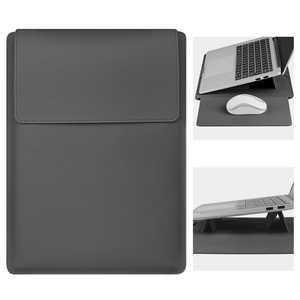 Funda para Portátil 3 en 1 al por Mayor con Soporte Integrado y Alfombrilla para Ratón, Funda de Cuero PU para Portátiles de 14-16 Pulgadas en Stock, 1 Año de Garantía - Product Image 1