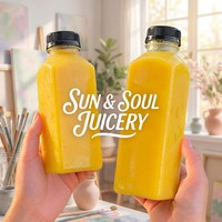 Bouteille en plastique PET transparente écologique pour jus, eau, lait, thé, boissons gazeuses, 200 ml, bouchon à vis carré, camping, randonnée, vaisselle de boisson