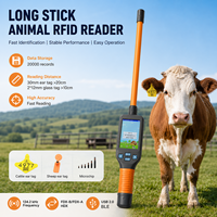 Lecteur RFID portable longue portée pour animaux 134,2 kHz HDX FDX-B – Vente en gros – Lecteur d'identification USB pour bovins, bétail et animaux de compagnie (lecteur d'étiquettes auriculaires)
