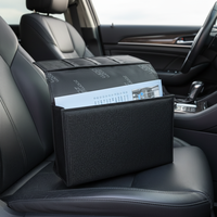 Soporte de nailon para registro y seguro de coche, organizador de billetera personalizado para documentos de coche con logotipo de Metal
