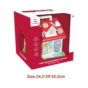 Cube d'activités éducatives précoces pour bébé, jouets musicaux, <span class=keywords><strong>maison</strong></span>, <span class=keywords><strong>jeux</strong></span> d'apprentissage pour enfants, blocs de jeu, xylophone, cube de piano avec lumière - Product Image 6