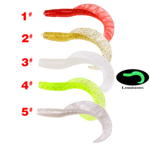 Señuelos blandos Ytqhxy, 5 colores, señuelos luminosos para pesca en agua dulce, para pescar peces mandarinos - Product Image 1