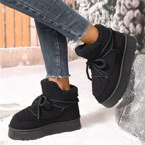 Nouveau produit Bottes de neige épaisses et chaudes, antidérapantes, résistantes à l'usure, bottes de neige tendance pour femmes - Product Image 6