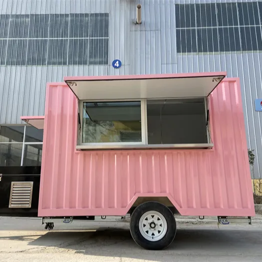 Outdoor Mobiele Container Voedsel Vending Kar Snack Food Towable Container Trailer Truck