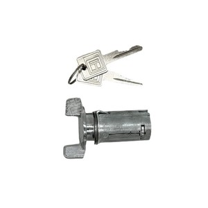 Buick Cadillac Ignition <b>Lock</b> Cylinder 12300443 12534401 With 2 <b>Keys</b> Grey Cylindrical <b>Lock</b> - Product Image 1