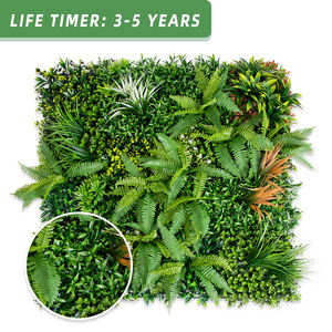 Pq72 taman vertikal disesuaikan dedaunan dinding plastik daun hijau dinding buatan Boxwood panel hijau tanaman latar belakang - Product Image 3