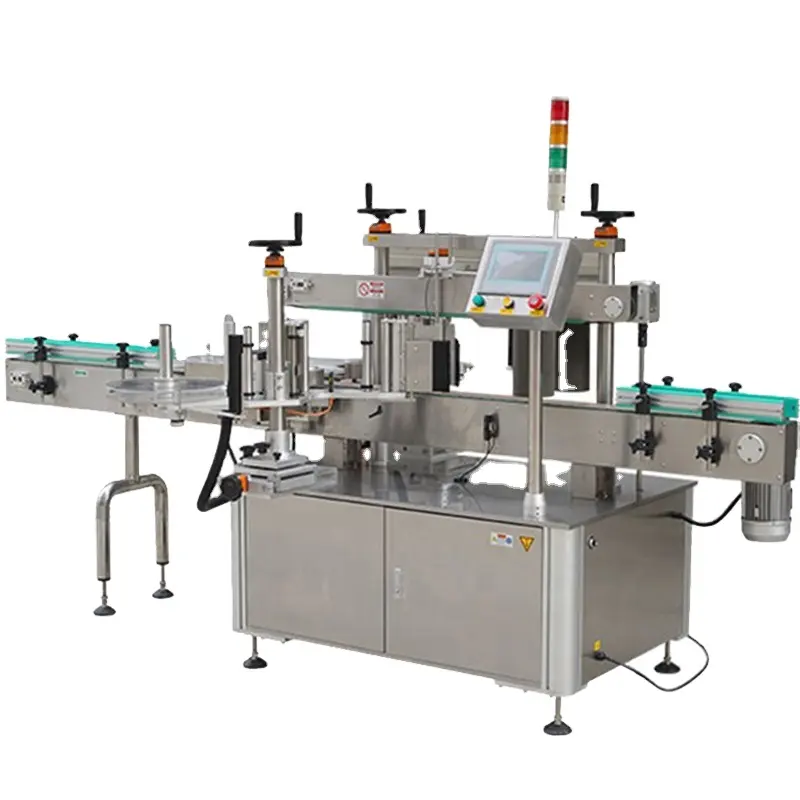 Automatic Double Sides Jar/Bottle/Can/Jam Tube Sticker Water Flat Bottle Labeling Machine For Bottles