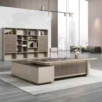 Mobilier de bureau de luxe moderne gestionnaire PDG patron bureau de direction table d'ordinateur pour bureau personnel