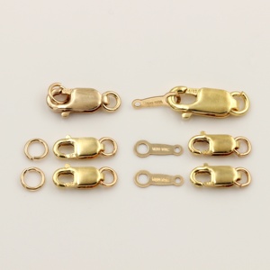 美国14k黄金填充龙虾扣环垫片组合套装DIY手链项链整理材料配件 - Product Image 1